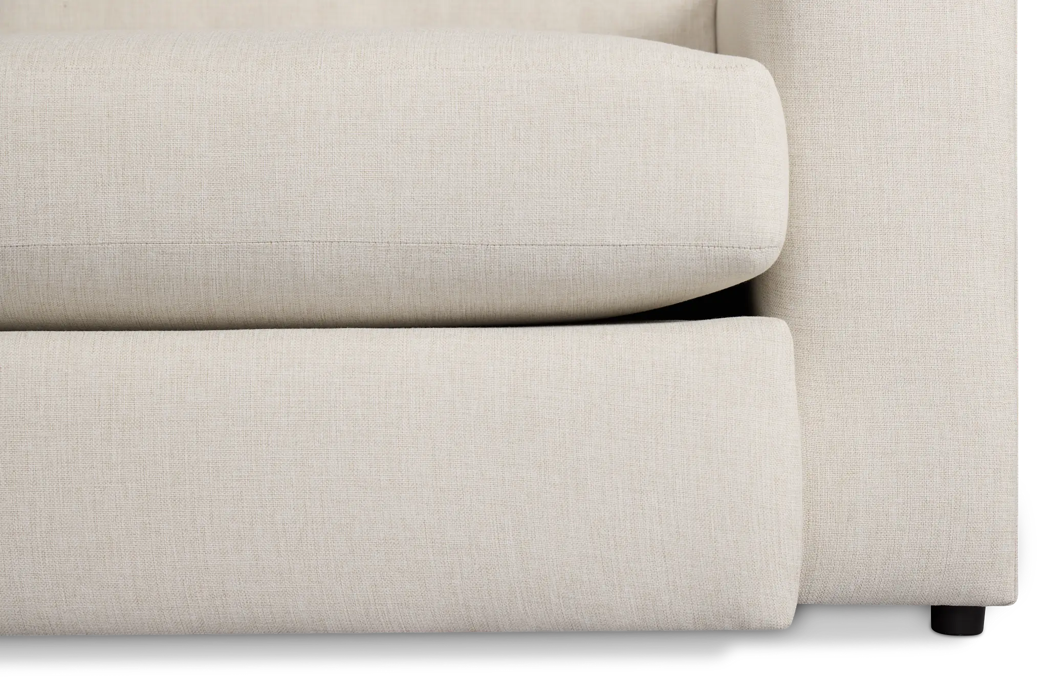 Brantley Light Beige Fabric Large Two-arm Sectional Brantley Light Beige Fabric Large Two-arm Sectional