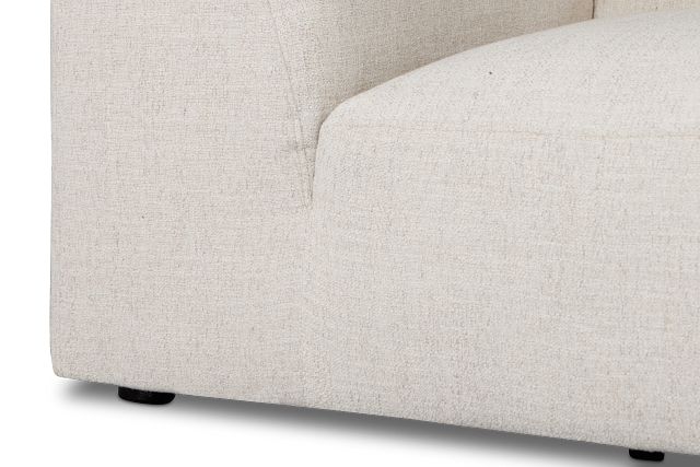 Baylor Light Beige Fabric Corner Chair