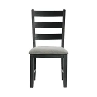 Kalila Black Upholstered Side Chair