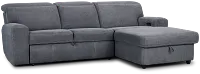 Callum Dark Gray Storage Small Right Power Chaise Sleeper Sectional