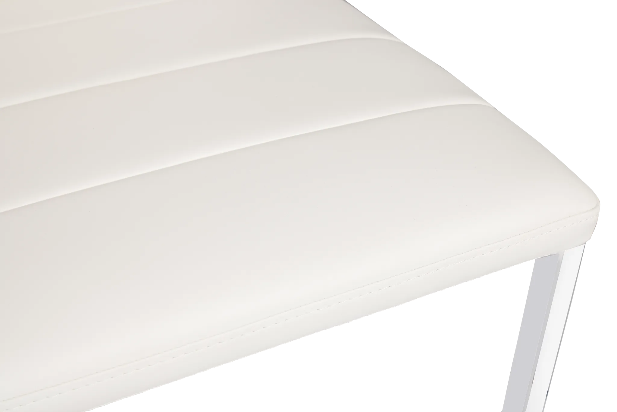 Amalfi White 24" Upholstered Barstool