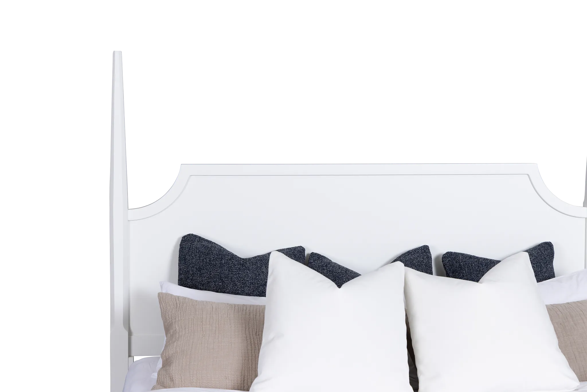 Carolina White Poster Bed