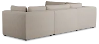 Destin Sutton Beige Fabric 4-piece Modular Sectional