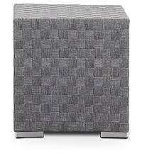 Barbados Light Gray Woven End Table
