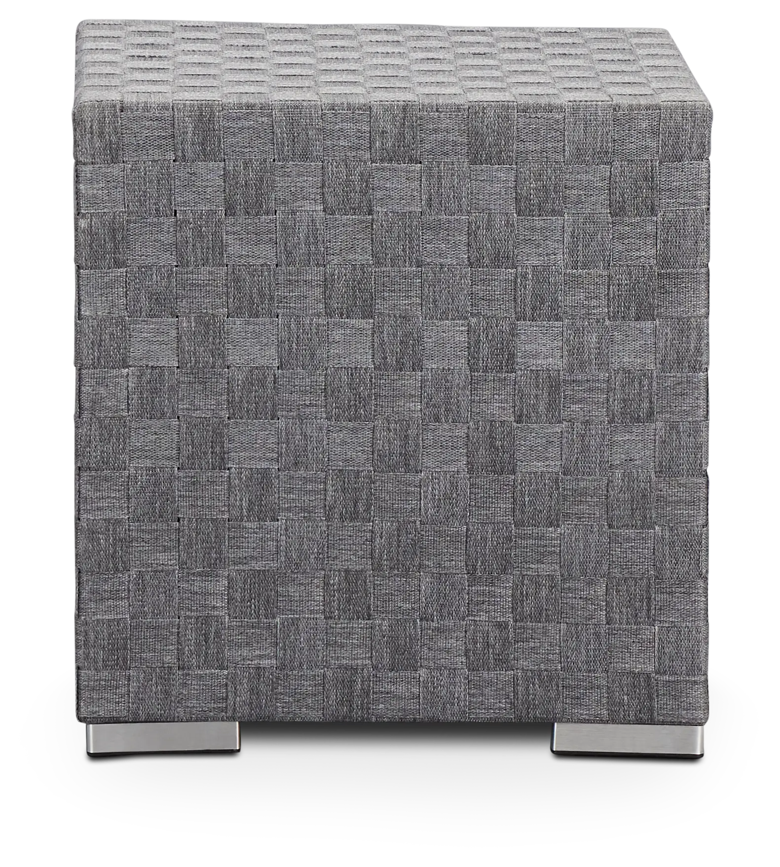 Barbados Light Gray Woven End Table Barbados Light Gray Woven End Table