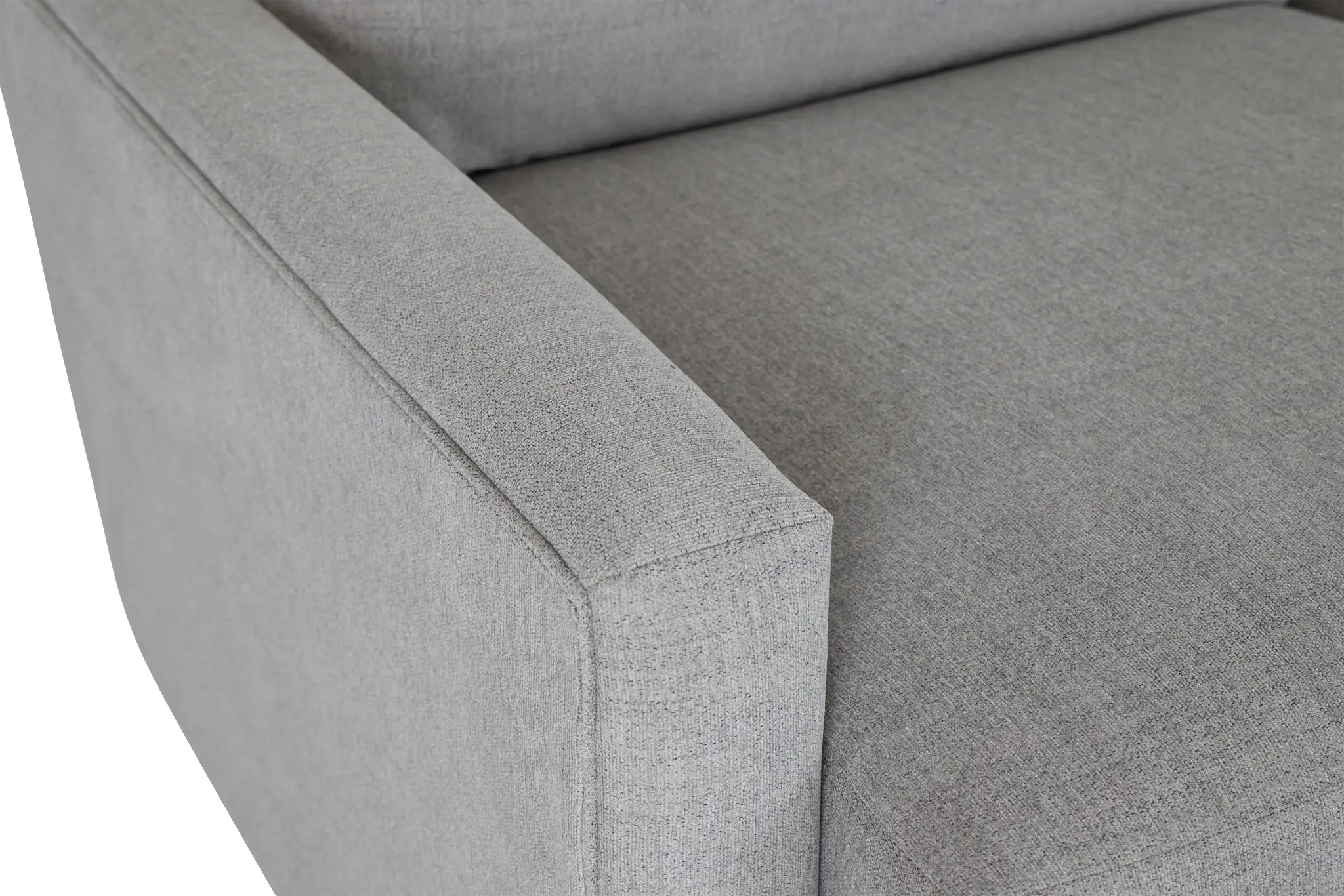 Noah Gray Fabric Small Right Chaise Sectional Noah Gray Fabric Small Right Chaise Sectional