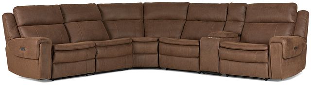 Scout Brown Micro Medium Dual Power Sectional (3)