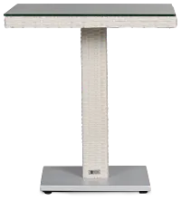 Bahia White 27" Pub Table