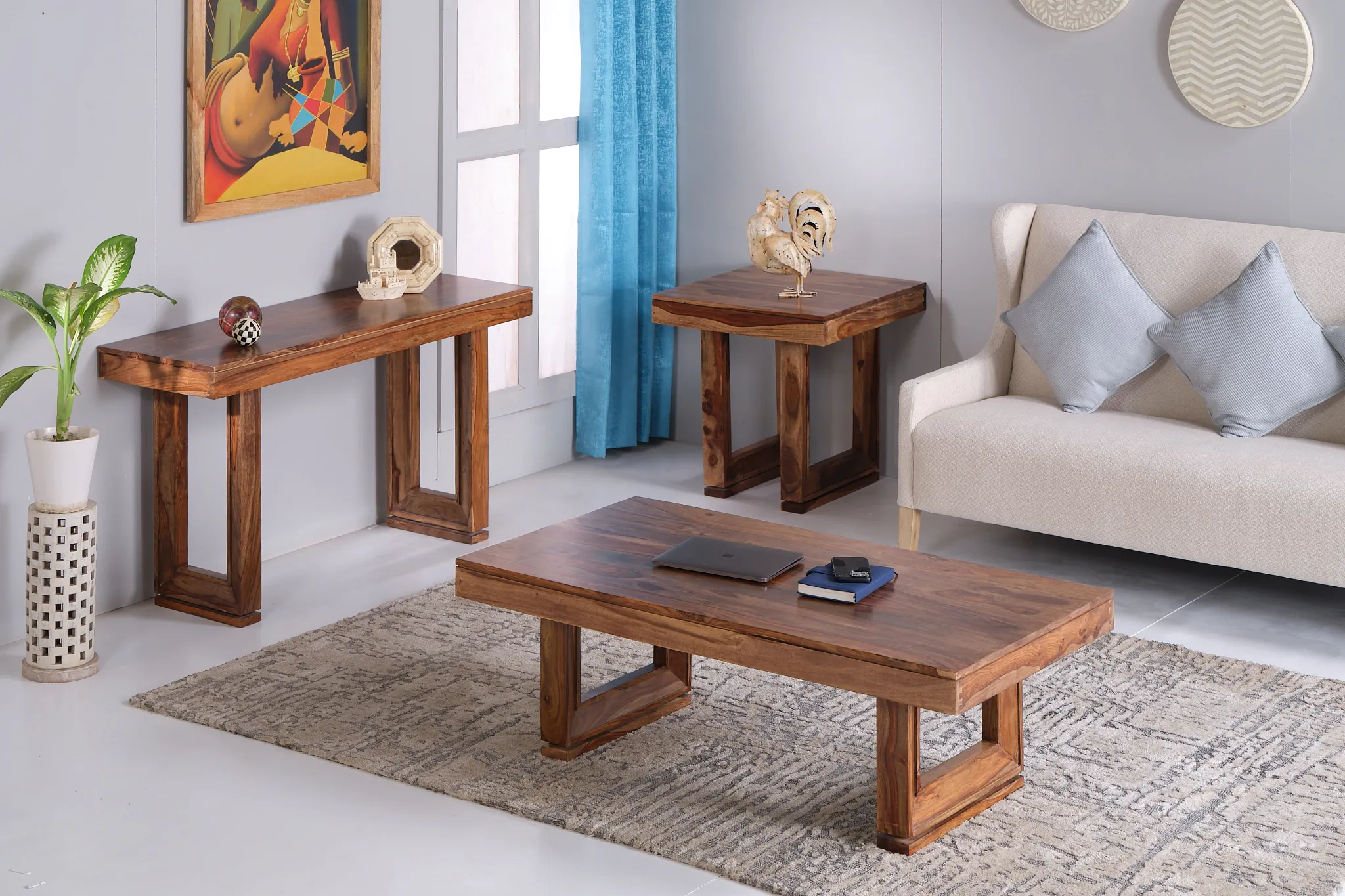 Carter Mid Tone Rectangular End Table