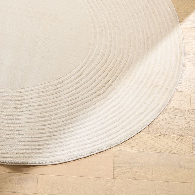 Anat White 6x9 Area Rug
