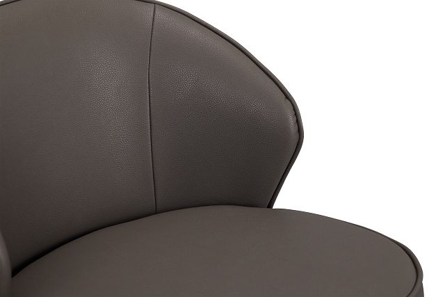 Libby Dark Gray Micro 24" Upholstered Barstool