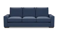 Edgewater Revenue Dark Blue 96" Sofa W/ 3 Cushions