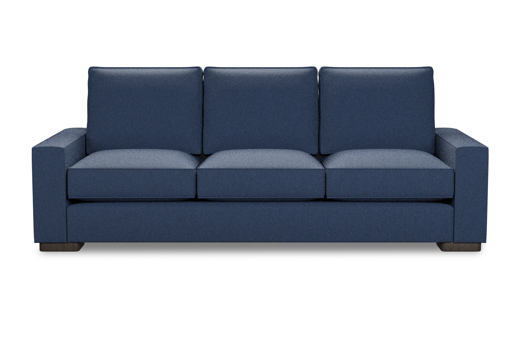 Edgewater Revenue Dark Blue 96" Sofa W/ 3 Cushions