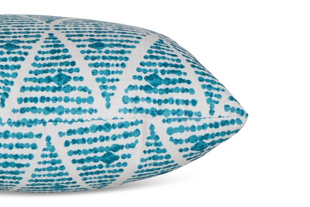 Foster Teal 18" Indoor/outdoor Square Accent Pillow