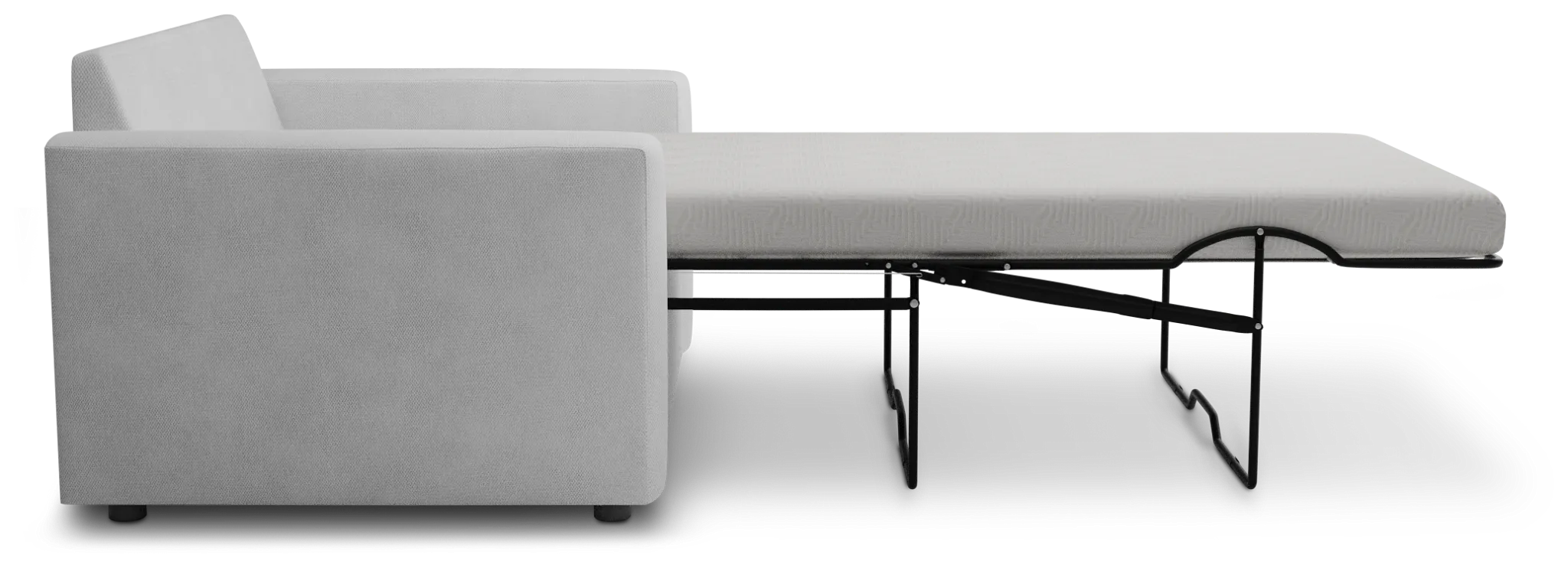 Siesta Peyton White Fabric Memory Foam Sleeper