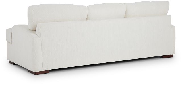 Alpha White Fabric Sofa