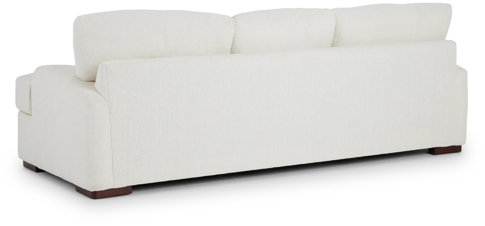 Alpha White Fabric Sofa