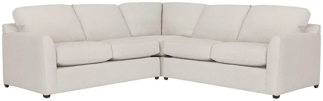 Asheville Light Taupe Fabric Two-arm Left Innerspring Sleeper Sectional