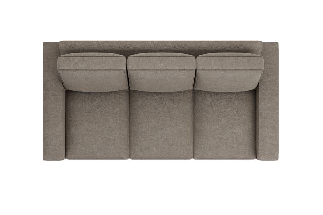 Edgewater Elite Brown 84" Sofa W/ 3 Cushions