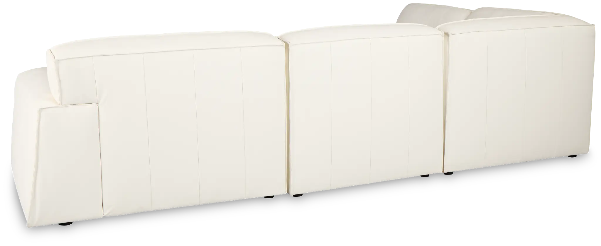 Blanca White Leather 5-piece Bumper Sectional Blanca White Leather 5-piece Bumper Sectional