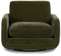 Jules Green Velvet Swivel Chair
