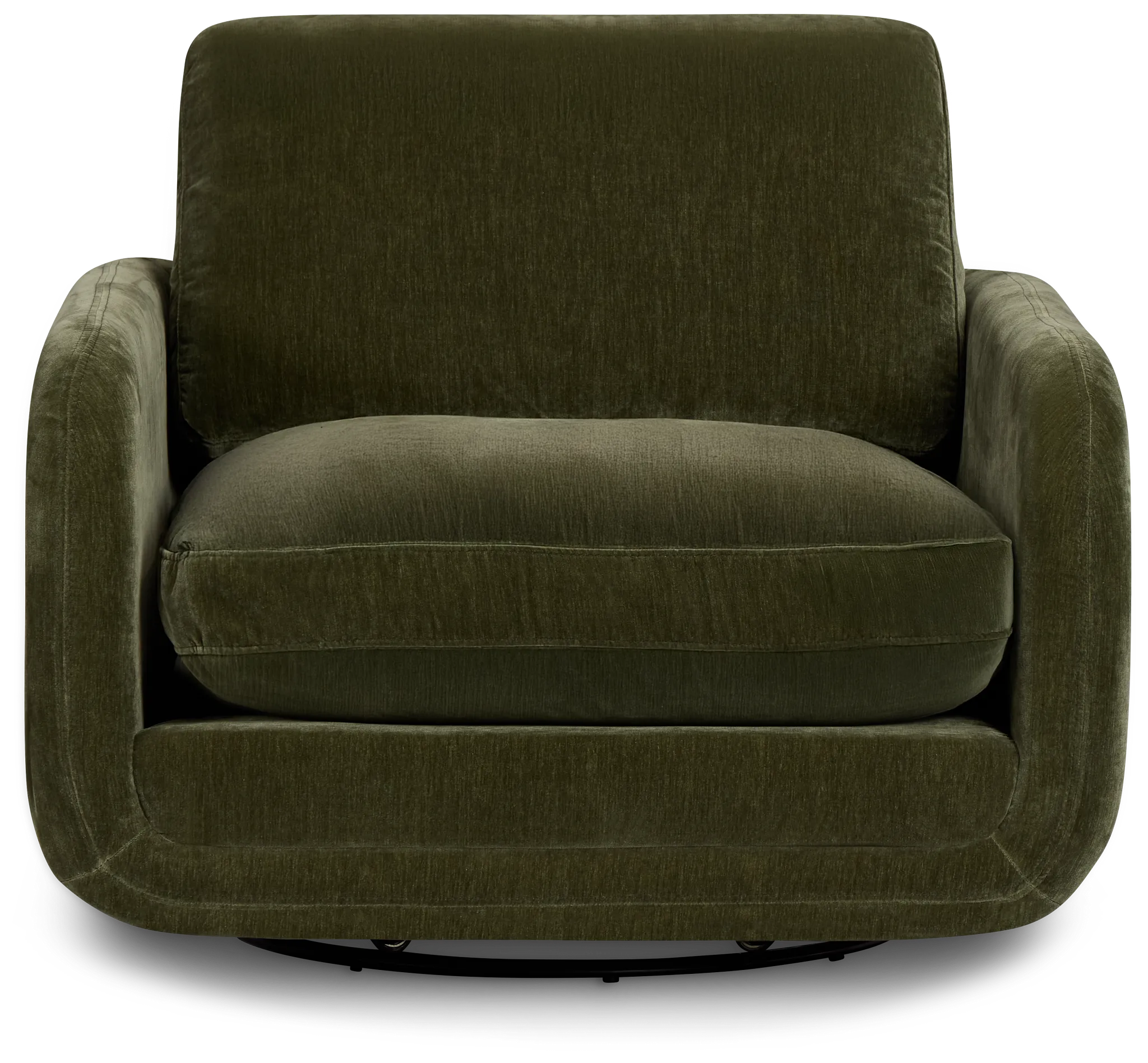 Jules Green Velvet Swivel Chair