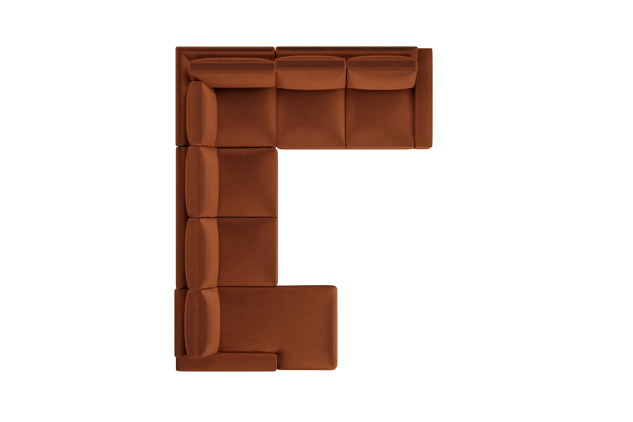 Edgewater Joya Orange Medium Left Chaise Sectional Edgewater Joya Orange Medium Left Chaise Sectional