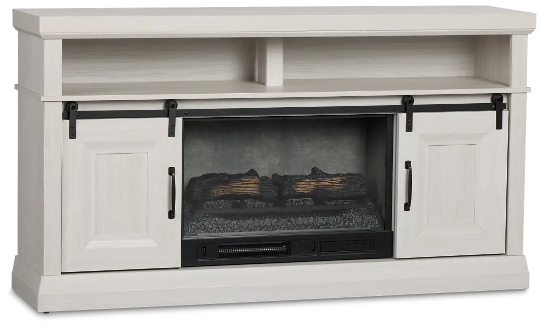 Brookridge White 65" Tv Stand With Fireplace Insert Brookridge White 65" Tv Stand With Fireplace Insert