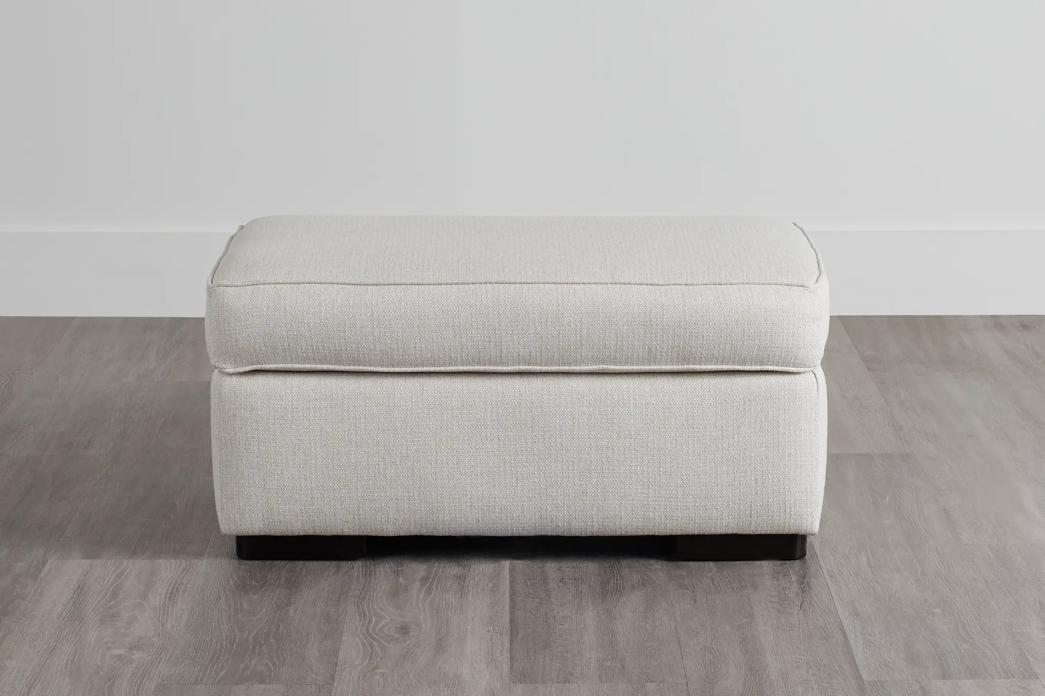 Austin White Fabric Ottoman Austin White Fabric Ottoman