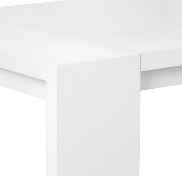 Linear White 110" Rectangular Table