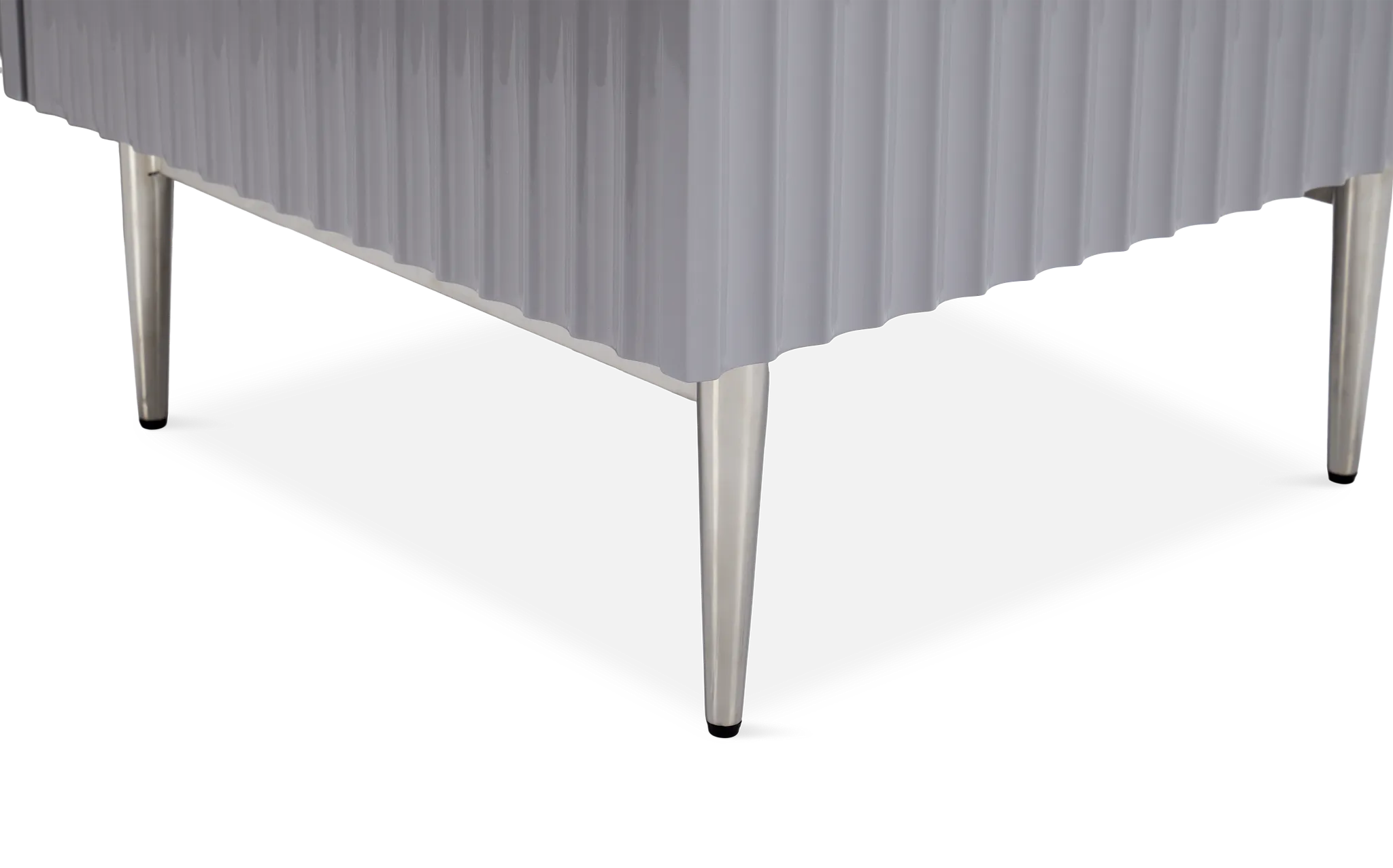 Surge Gray Rectangular End Table