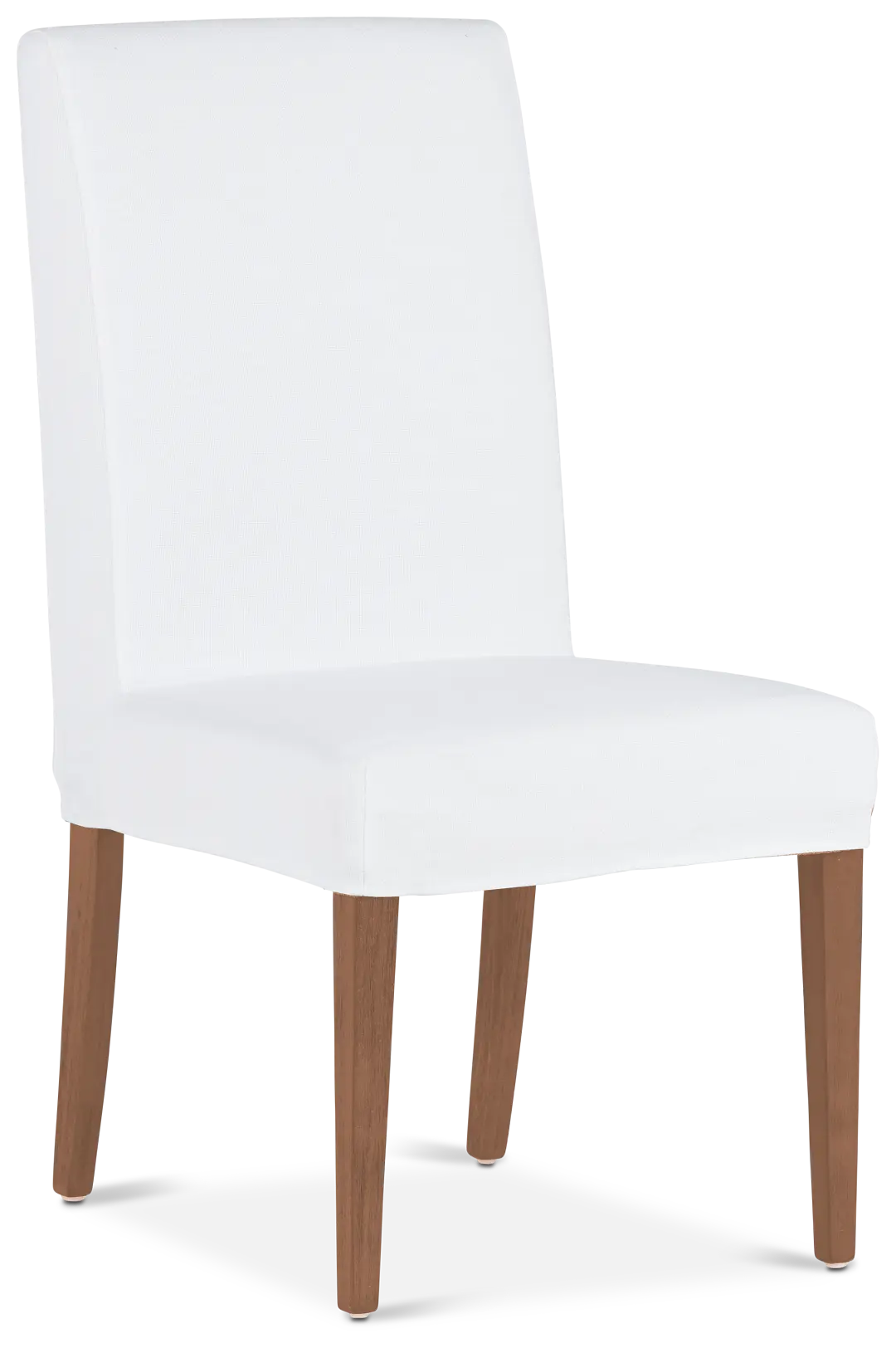 Harbor White Short Slipcover Chair With Light Tone Leg Harbor White Short Slipcover Chair With Light Tone Leg