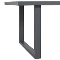 Luai Dark Gray Rectangular Table