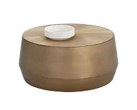 Mensa Gold Small Round Coffee Table