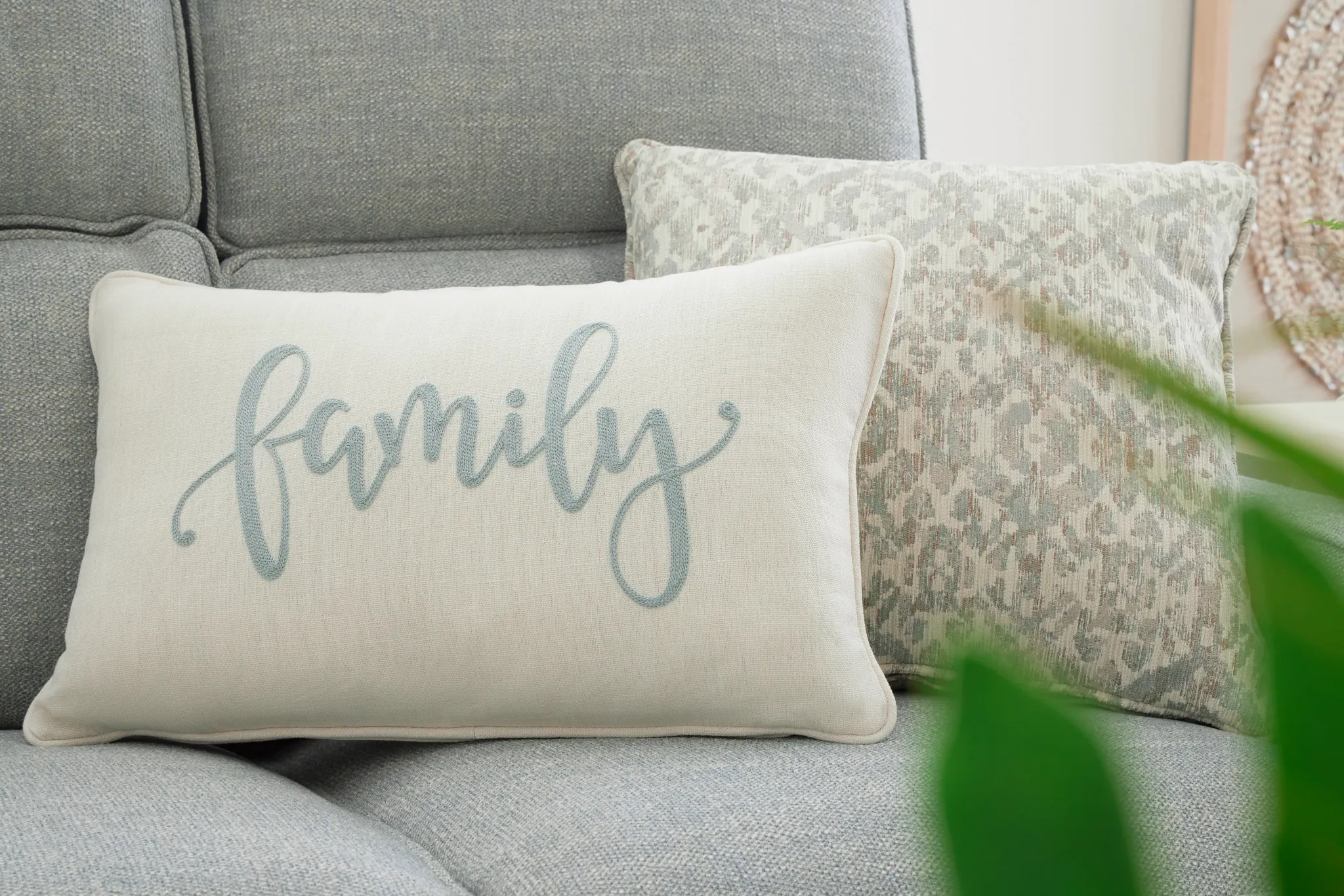 Bayside Light Blue Fabric Power Reclining Sofa