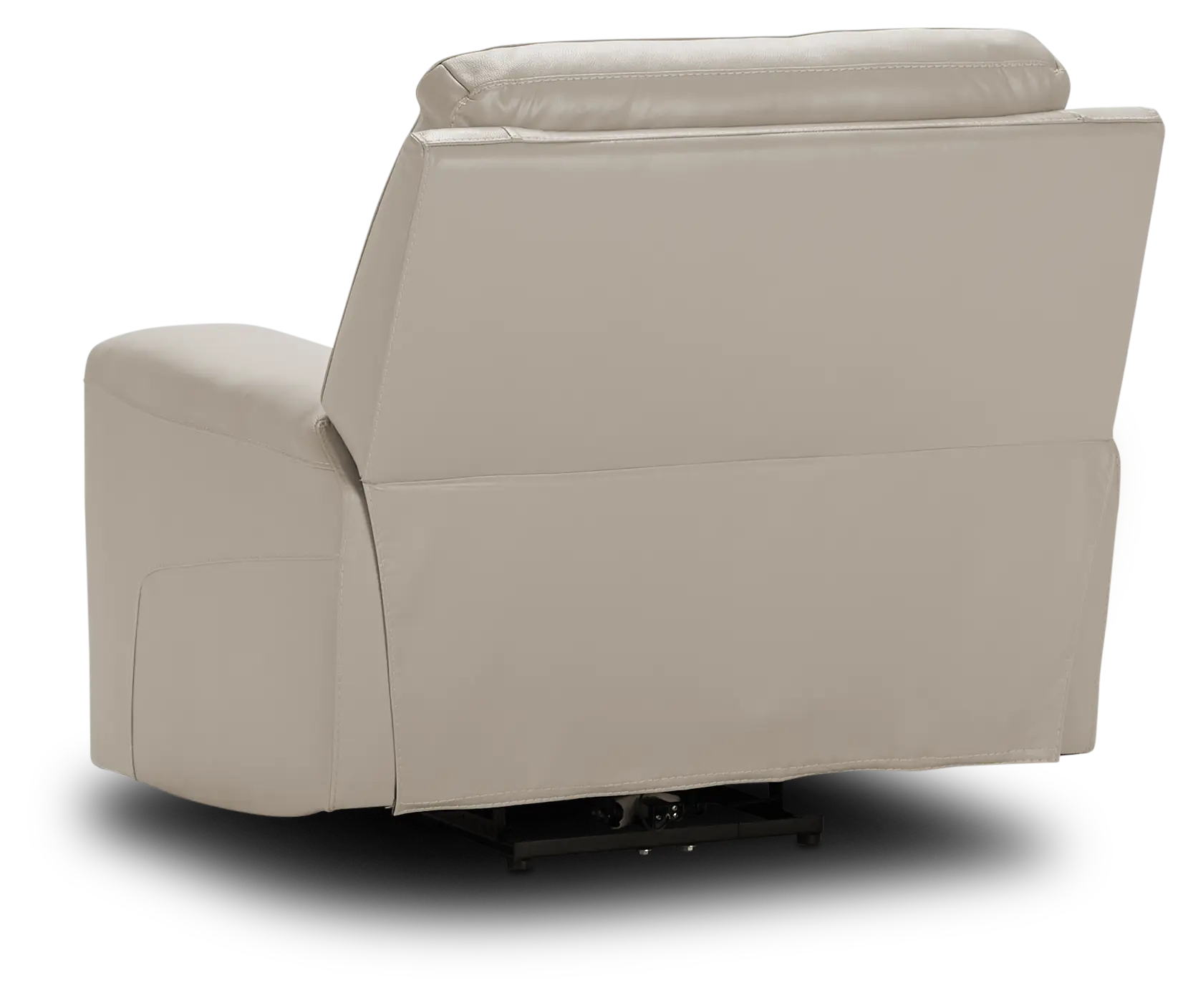 Porto Beige Lthr/vinyl Power Recliner With Power Headrest Porto Beige Lthr/vinyl Power Recliner With Power Headrest