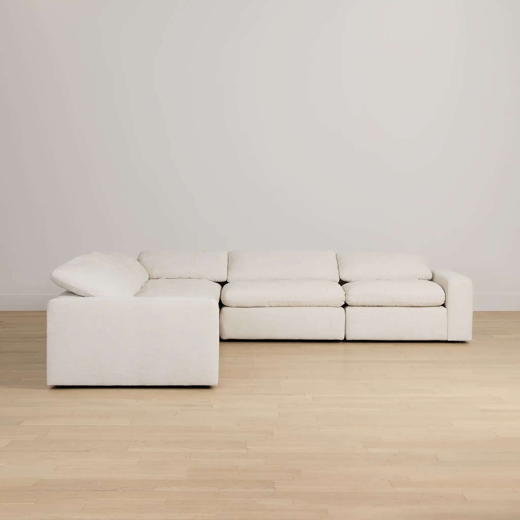 Drift Light Beige Fabric Small Two-arm Power Reclining Sectional Drift Light Beige Fabric Small Two-arm Power Reclining Sectional