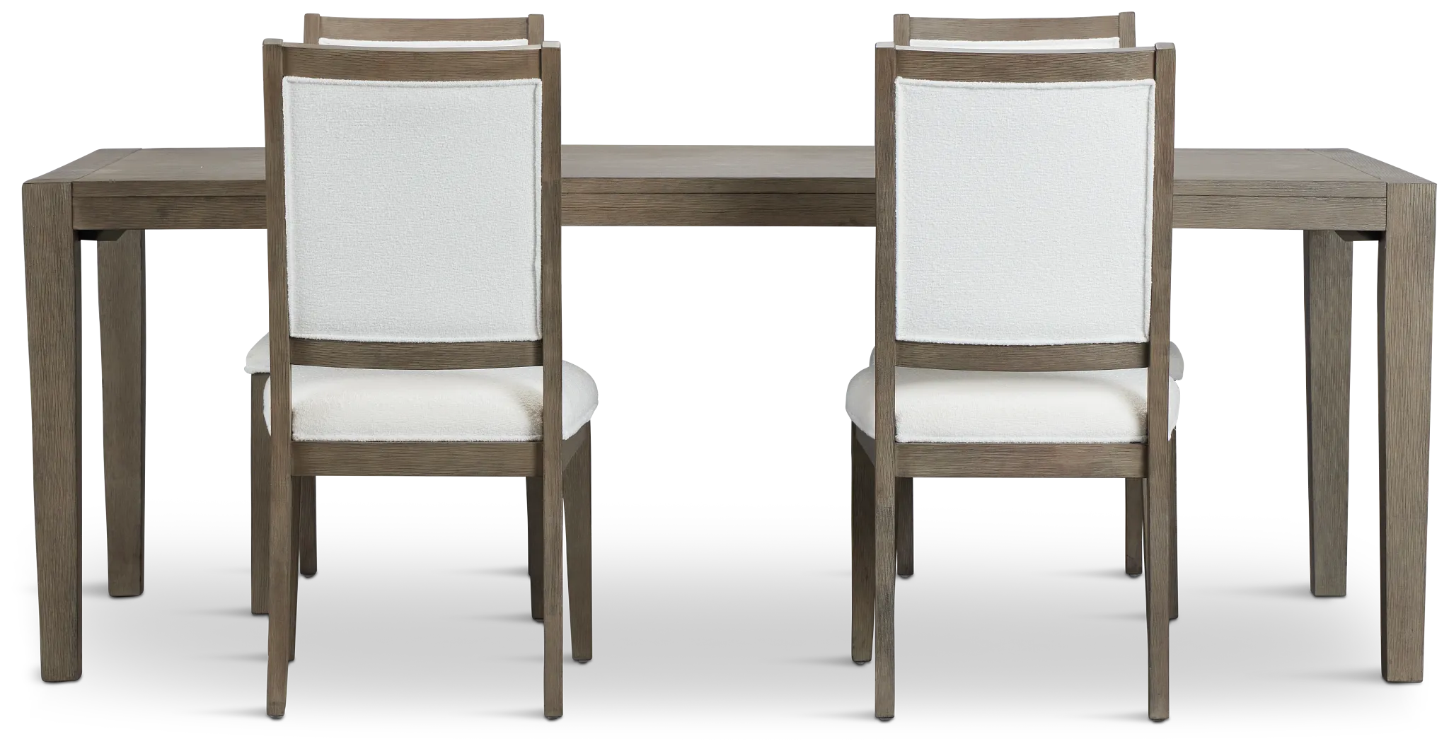 Alden Gray Rect Table & 4 Chairs