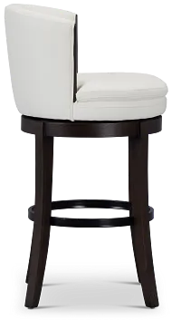 Vance White Micro 30" Swivel Barstool