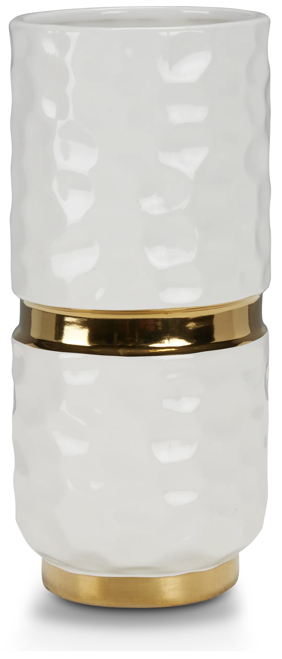 Celine White Short Vase