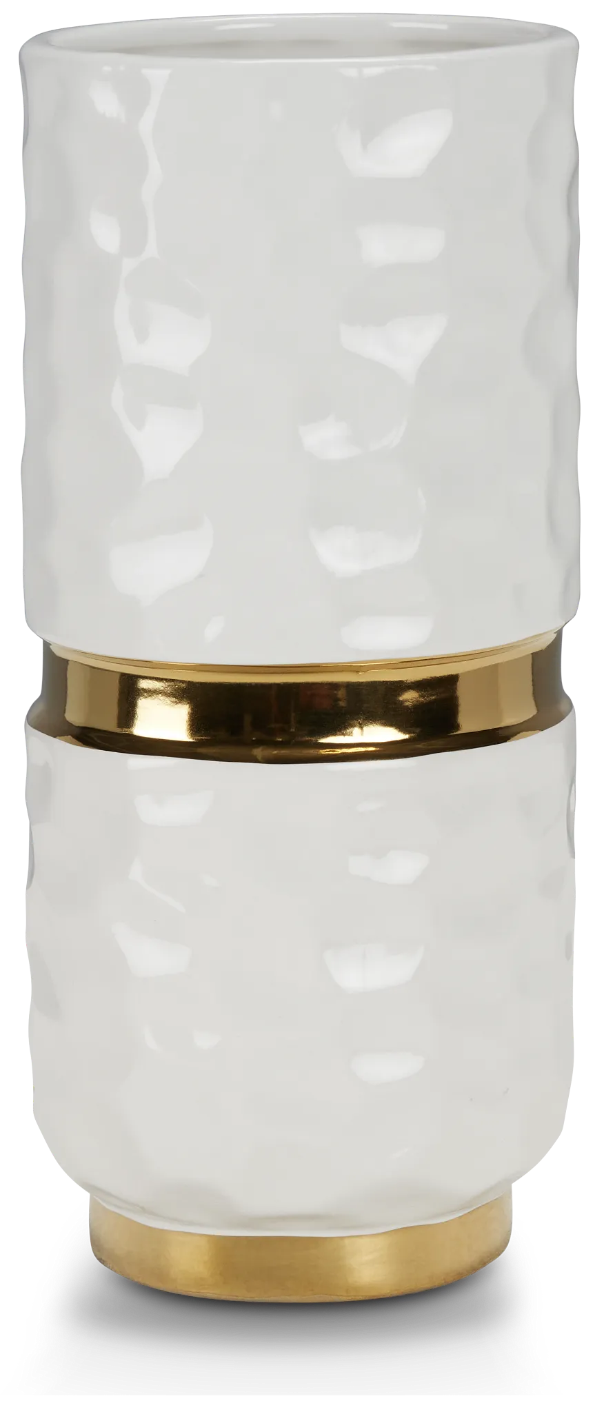 Celine White Short Vase