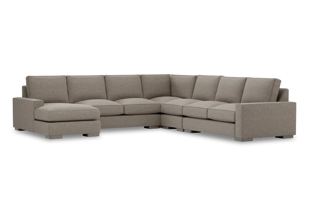 Edgewater Elite Brown Large Left Chaise Sectional