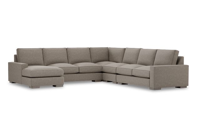 Edgewater Elite Brown Large Left Chaise Sectional