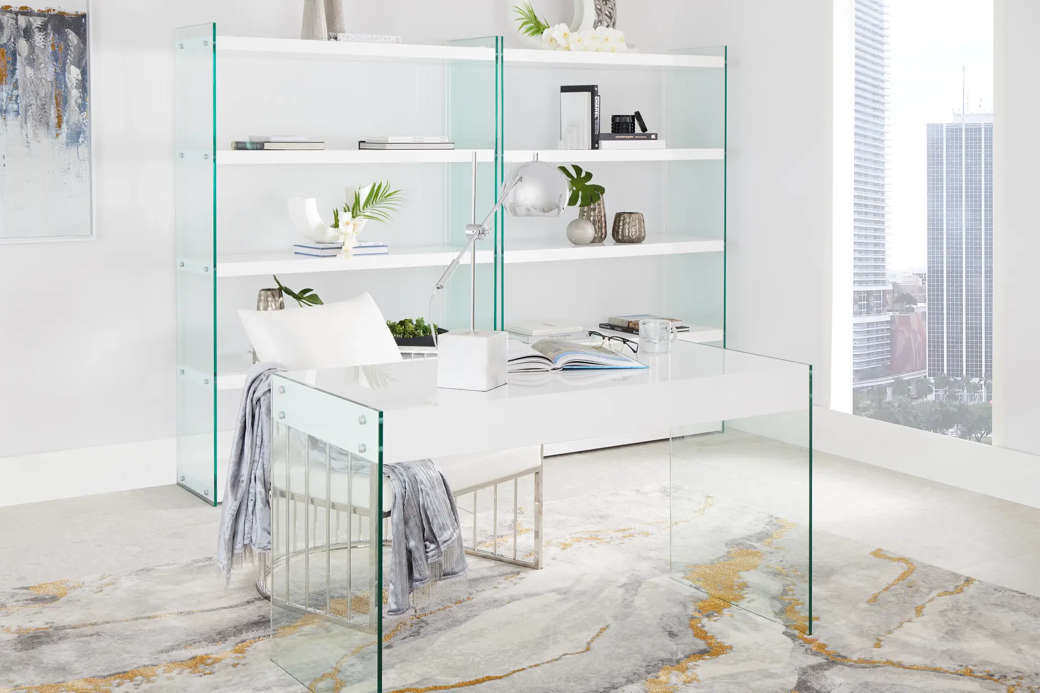 Olympia White Writing Desk Olympia White Writing Desk