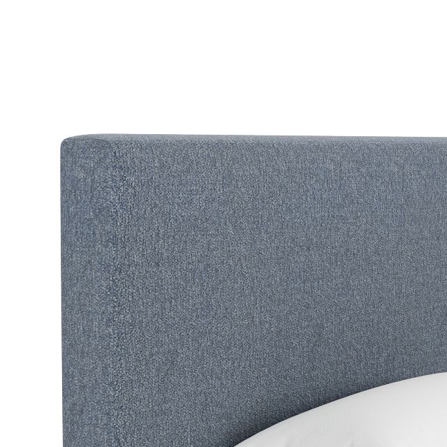 Grayton Maguire Blue 54" Upholstered Platform Bed