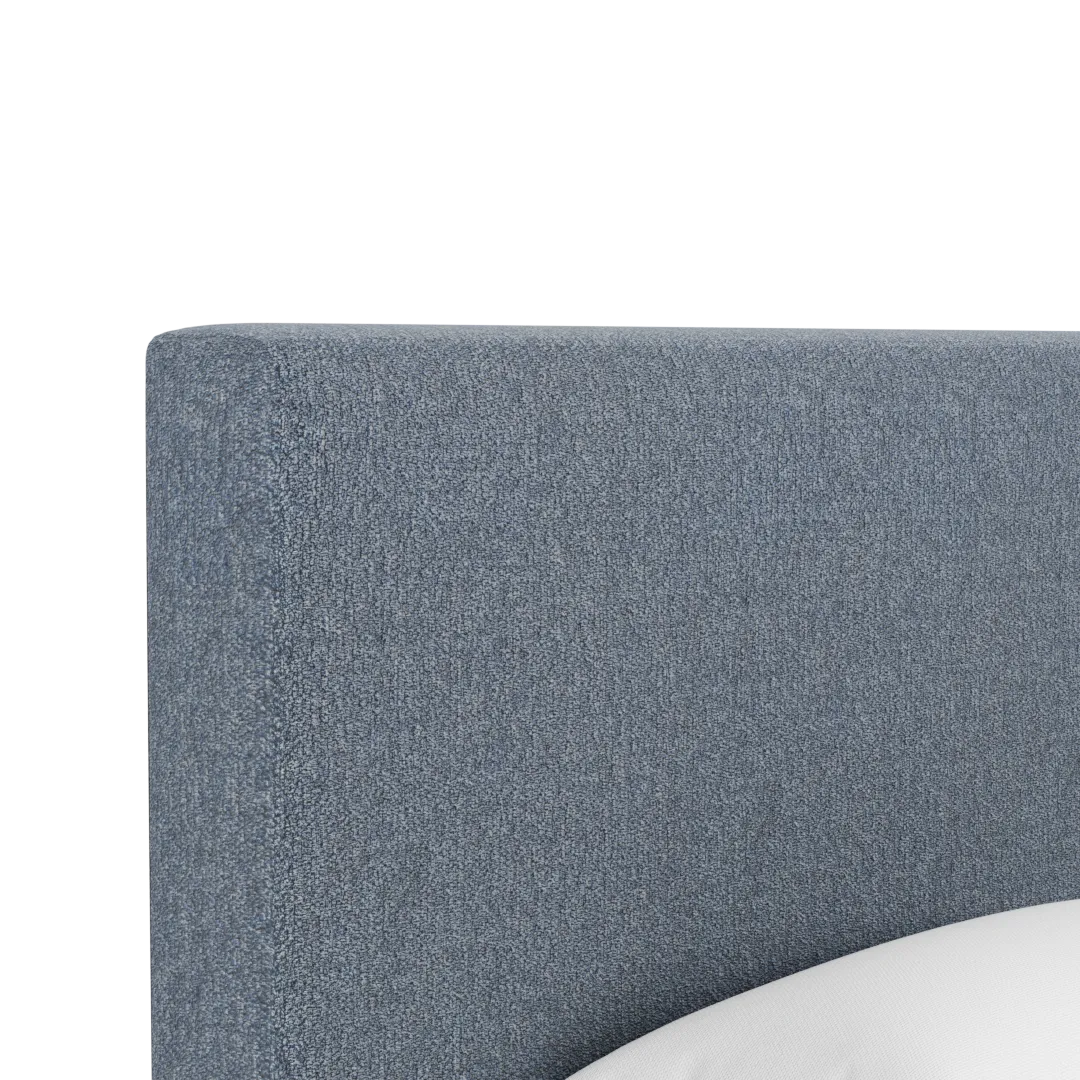 Grayton Maguire Blue 54" Upholstered Platform Bed