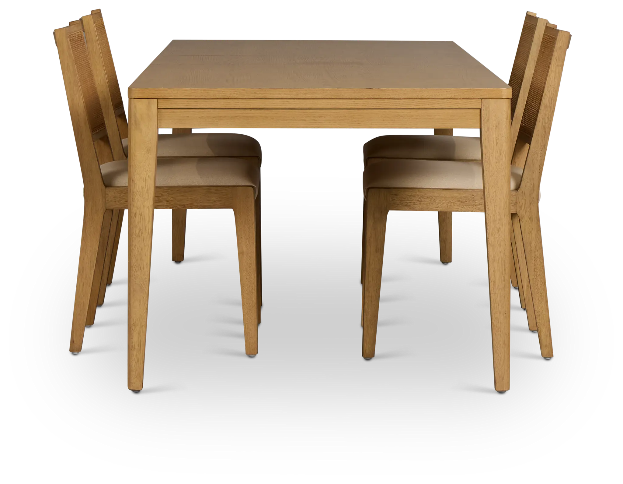 Pacific Light Tone Rectangular Table & 4 Upholstered Chairs Pacific Light Tone Rectangular Table & 4 Upholstered Chairs