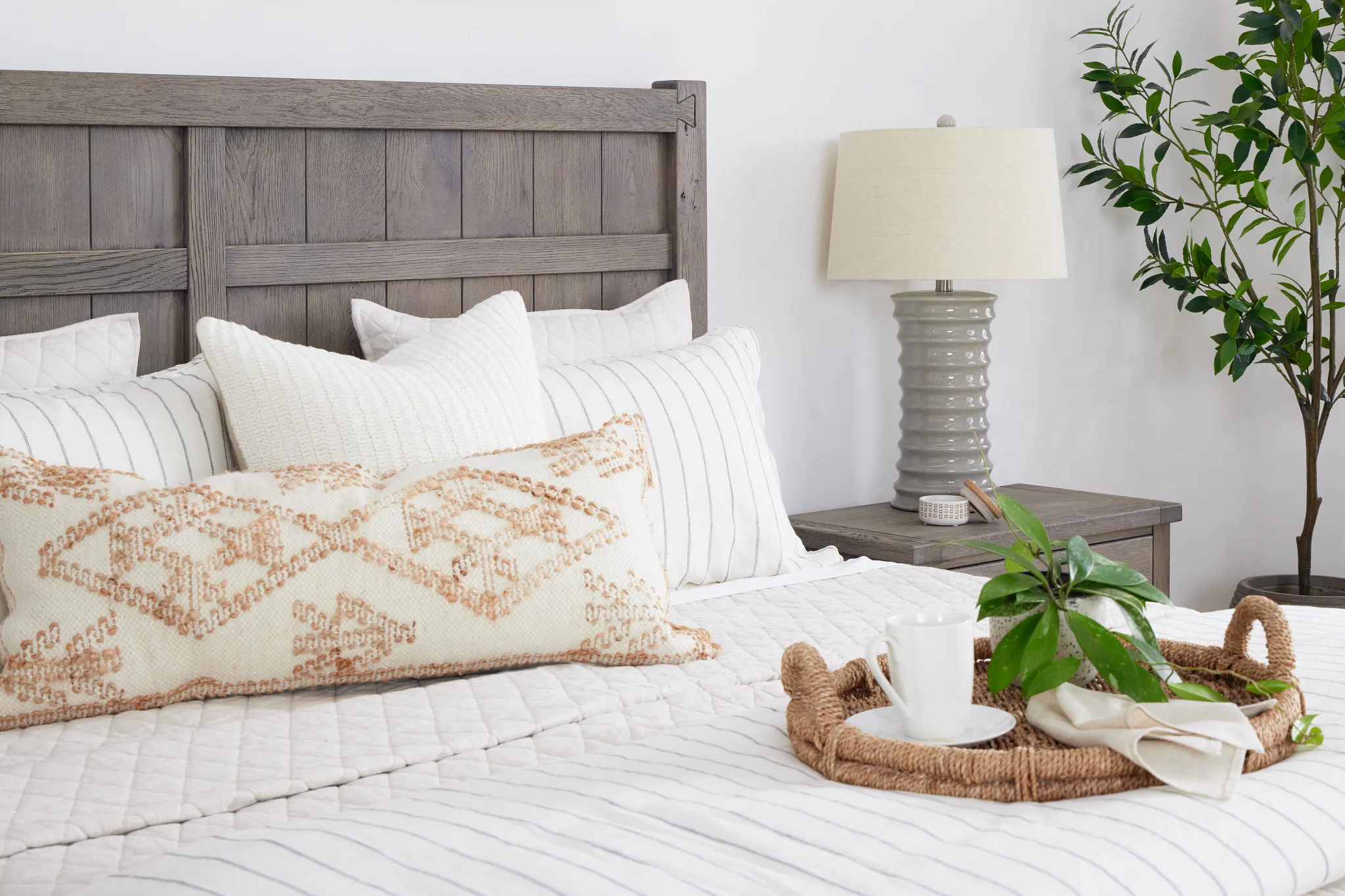 Salt Lake Gray Panel Bed