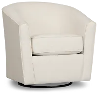 Tate Light Beige Fabric Swivel Chair