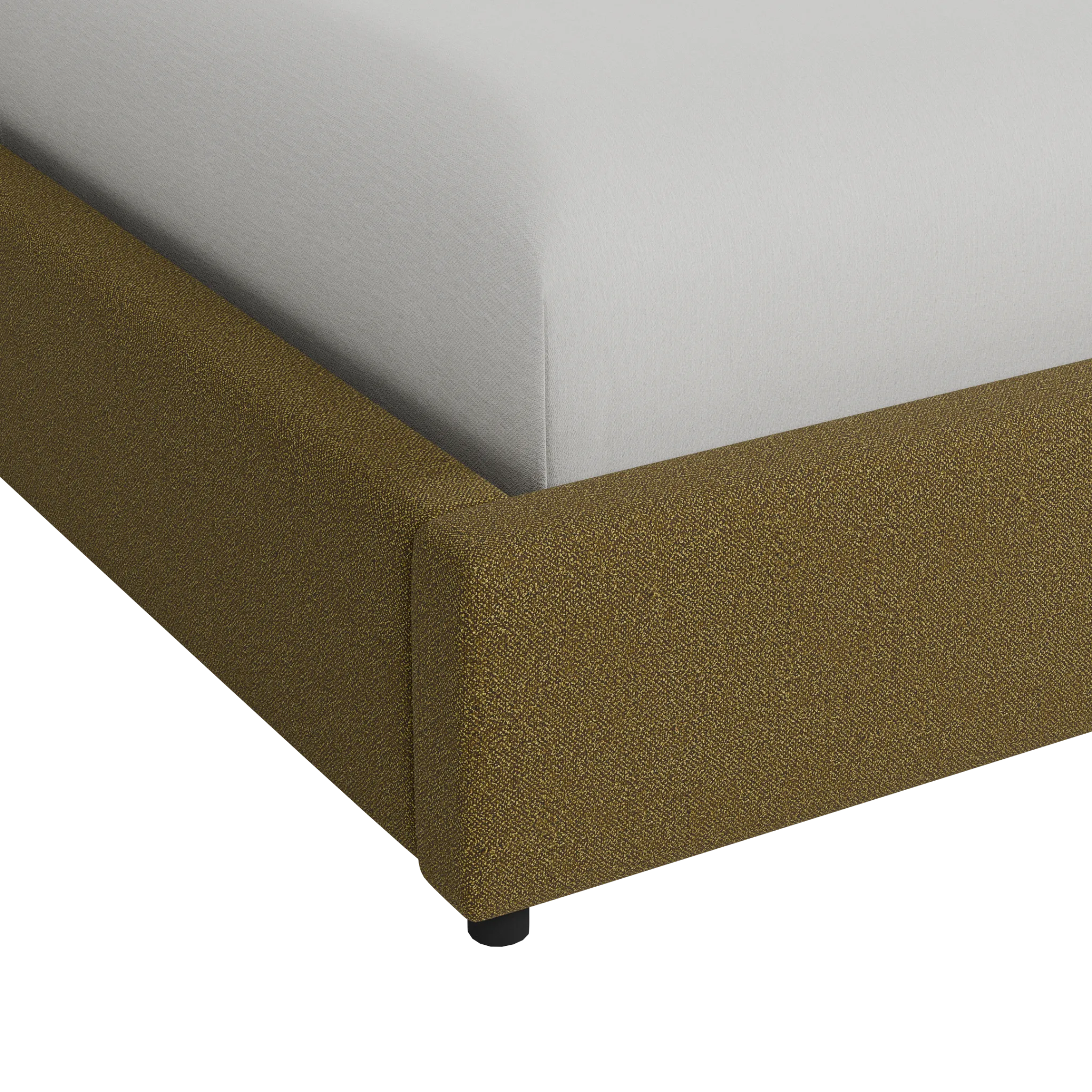 Grayton Elite Dark Green 44" Upholstered Platform Bed